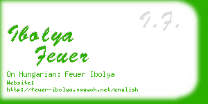 ibolya feuer business card